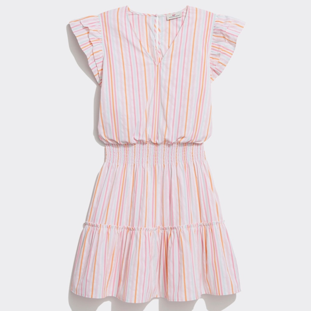 Vineyard Vines - Harbor Multi-Stripe Smocked Dress